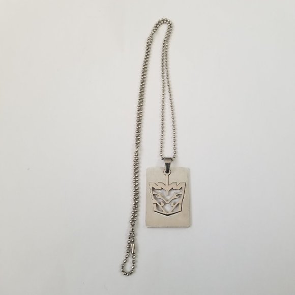 Mens Stainless Steel Retro 80's Transformer Ball Bead Necklace - Picture 4 of 5